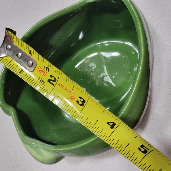 HORTON CERAMICS 505 TEXAS 1950s Vegetable Green ceramic pottery dish VTG - Picture 11 of 12